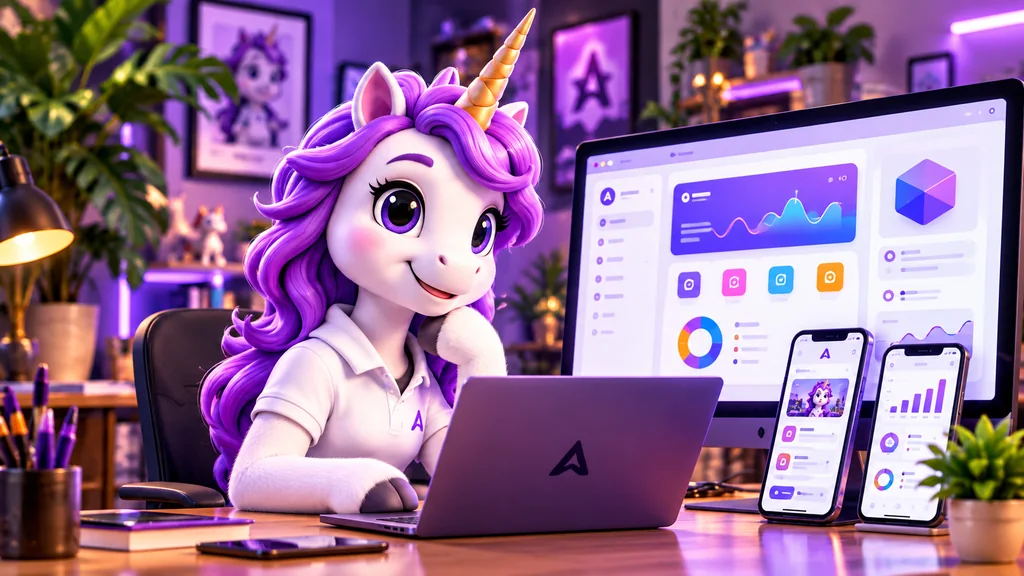 Ilustração da Unicorn Tech House